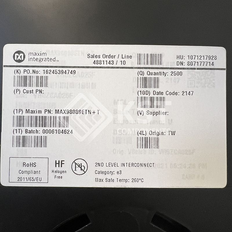 MAX98089ETN+T