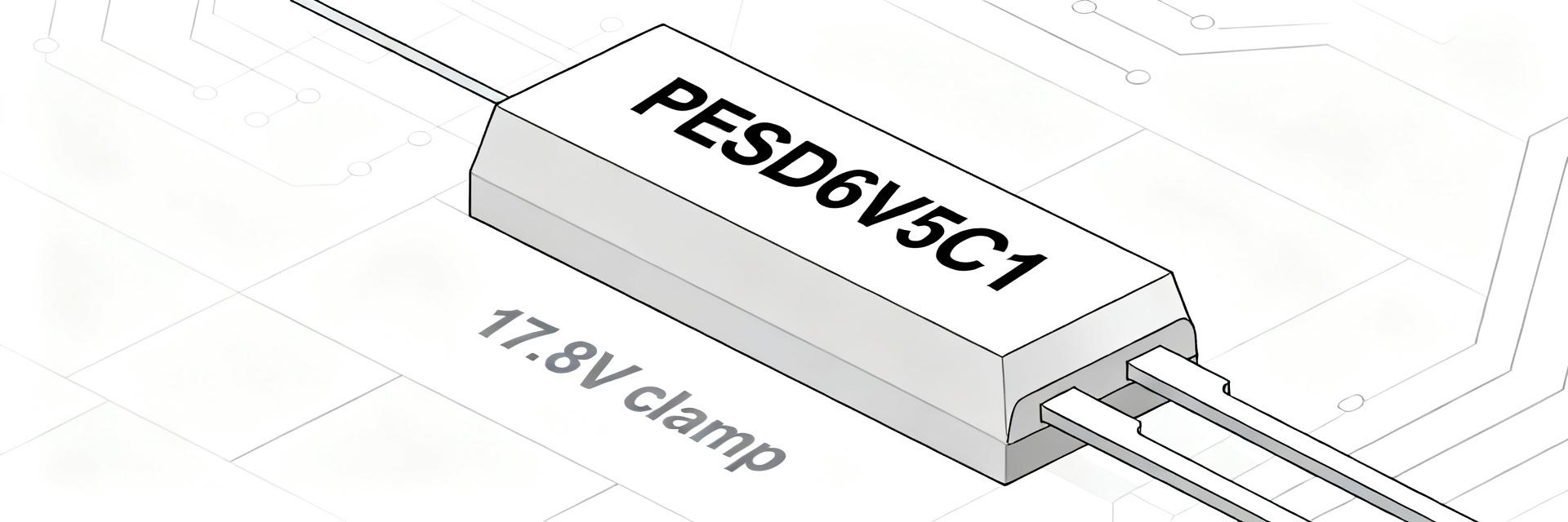 PESD6V5C1USFYL ESD Diode: Measured Surge Specs & Results